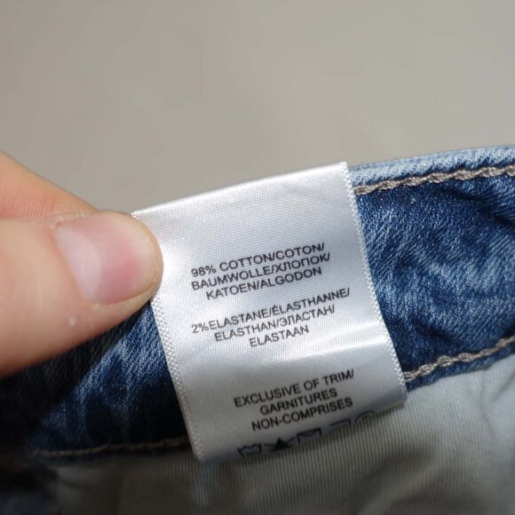 Silver Women's Elyse Straight Leg Jeans Size 33 x 32 Blue Mid Rise Stretch Denim - Picture 6 of 9